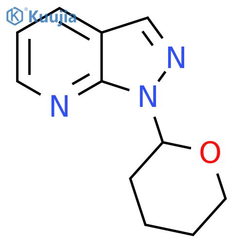 1-(Tetrahydro-2H-pyran-2-yl)-1H-pyrazolo[3,4-b]pyridine structure
