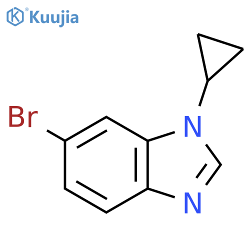 6-bromo-1-cyclopropyl-1H-1,3-benzodiazole structure