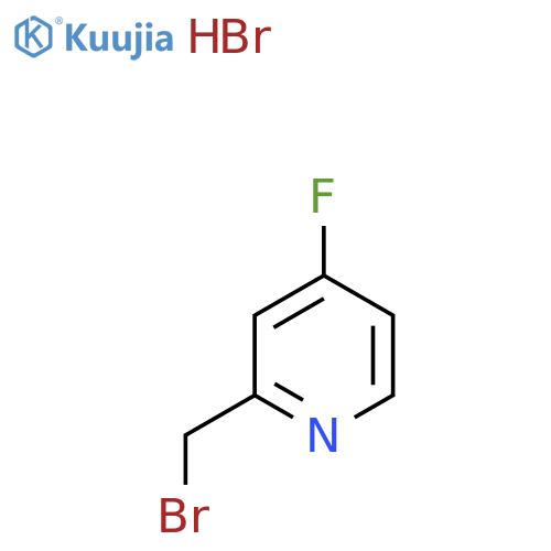 2-(Bromomethyl)-4-fluoropyridine hydrobromide structure