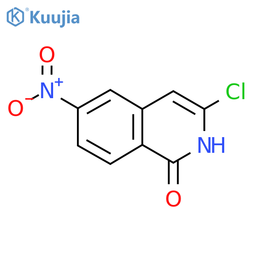 3-chloro-6-nitroisoquinolin-1-ol structure