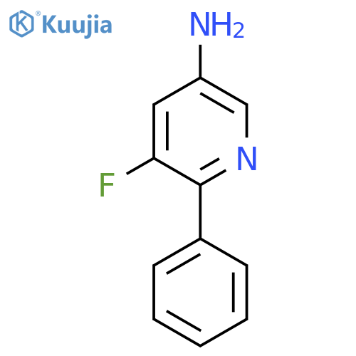 5-Amino-3-fluoro-2-phenylpyridine structure