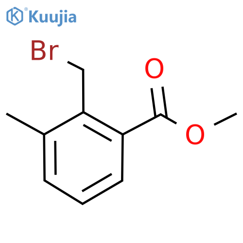 methyl 2-(bromomethyl)-3-methylbenzoate structure
