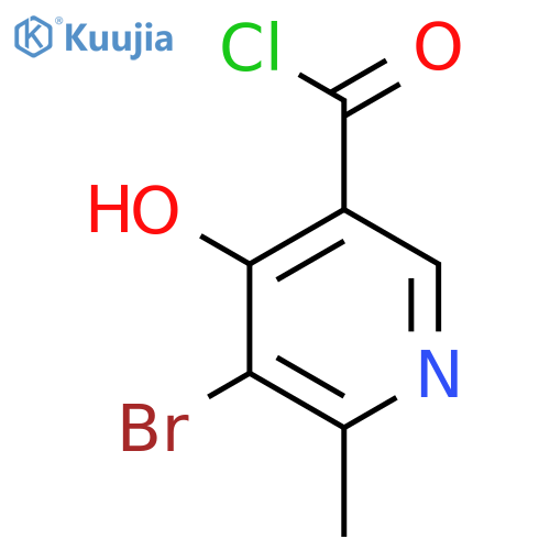 3-Pyridinecarbonyl chloride, 5-bromo-4-hydroxy-6-methyl- structure