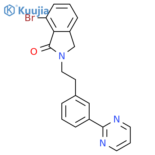7-?bromo-?2,?3-?dihydro-?2-?[2-?[3-?(2-?pyrimidinyl)?phenyl]?ethyl]?-1H-?Isoindol-?1-?one structure