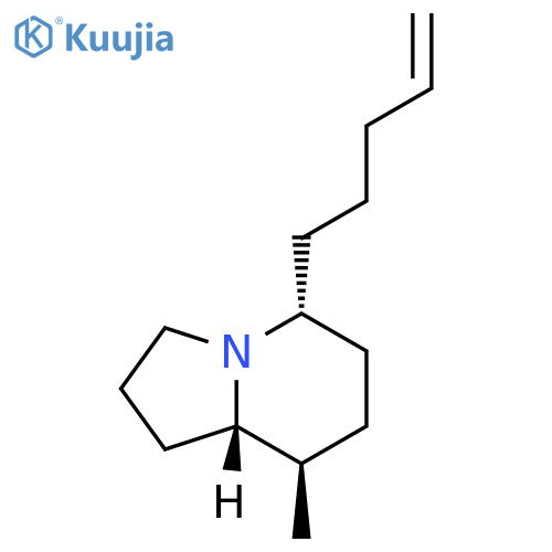 Indolizine, octahydro-8-methyl-5-(4-penten-1-yl)-, (5R,8R,8aS)- structure