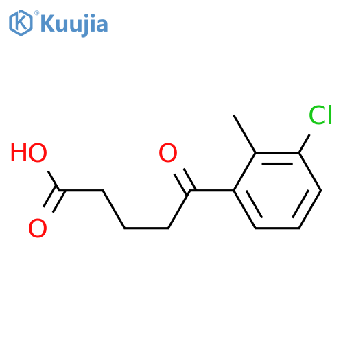 5-(3-Chloro-2-methylphenyl)-5-oxovaleric acid structure