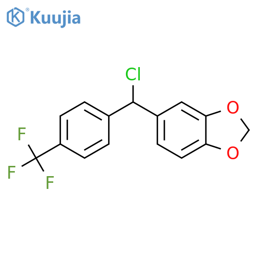 5-{chloro4-(trifluoromethyl)phenylmethyl}-1,3-benzodioxole structure