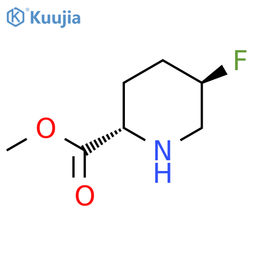 rac-methyl (2R,5S)-5-fluoropiperidine-2-carboxylate structure