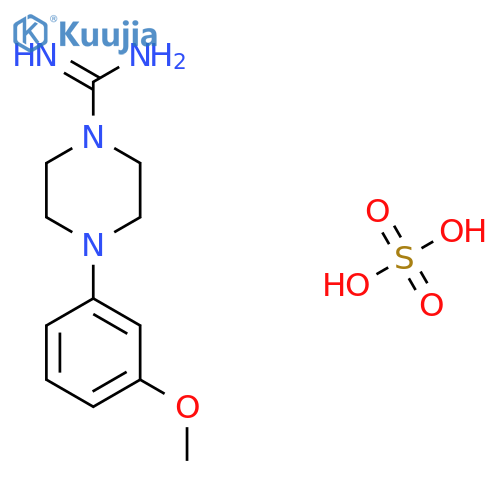 4-(3-Methoxyphenyl)piperazine-1-carboximidamide sulfate structure