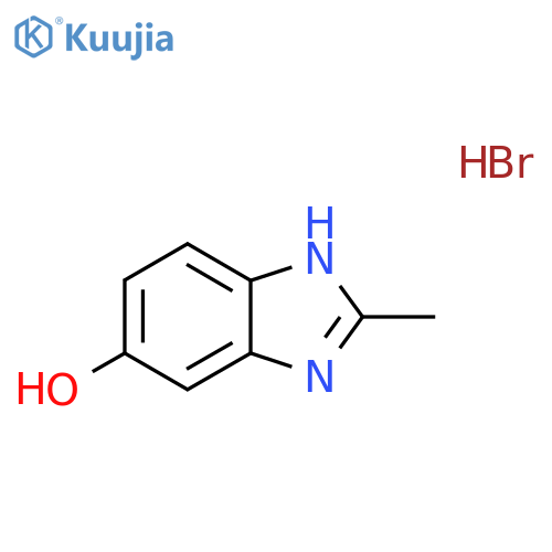 2-methyl-1H-1,3-benzodiazol-5-ol hydrobromide structure