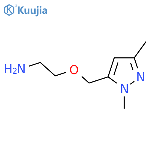{2-(1,3-dimethyl-1H-pyrazol-5-yl)methoxyethyl}amine structure