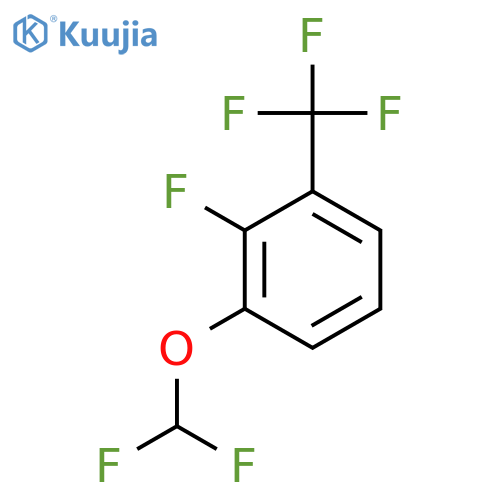 1-(difluoromethoxy)-2-fluoro-3-(trifluoromethyl)benzene structure