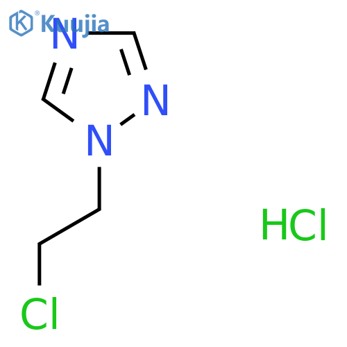 1-(2-Chloroethyl)-1H-1,2,4-triazole hydrochloride structure