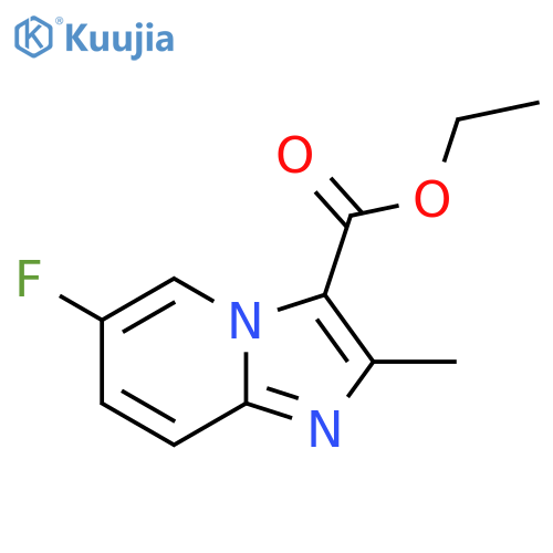 ethyl 6-fluoro-2-methylimidazo[1,2-a]pyridine-3-carboxylate structure