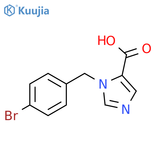 1-(4-Bromobenzyl)-1H-imidazole-5-carboxylic acid structure