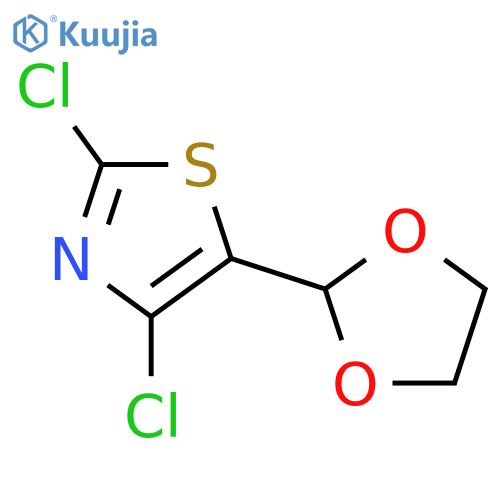 2,4-dichloro-5-(1,3-dioxolan-2-yl)thiazole structure