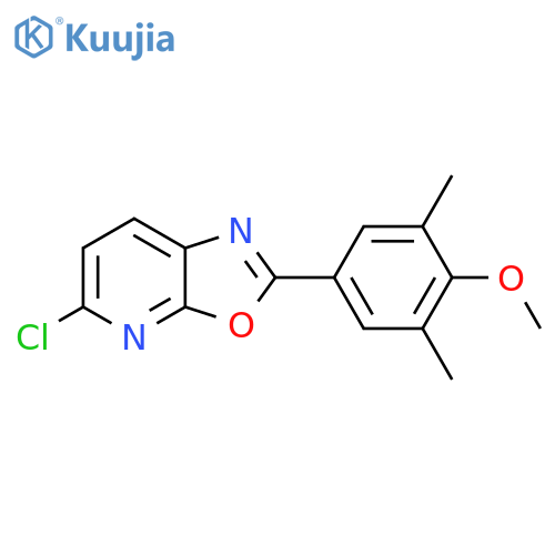 5-Chloro-2-(4-methoxy-3,5-dimethylphenyl)oxazolo[5,4-B]pyridine structure