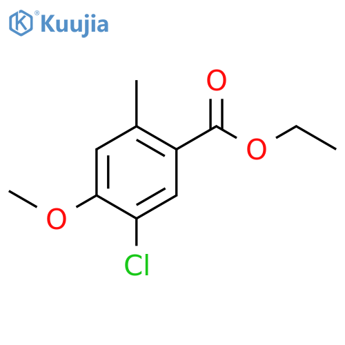 Ethyl 5-chloro-4-methoxy-2-methylbenzoate structure