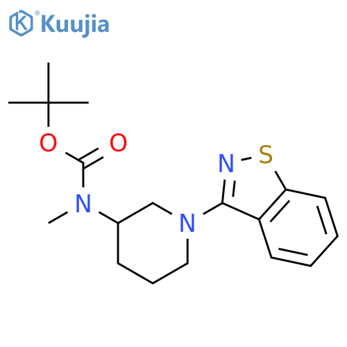 tert-Butyl (1-(benzo[d]isothiazol-3-yl)piperidin-3-yl)(methyl)carbamate structure