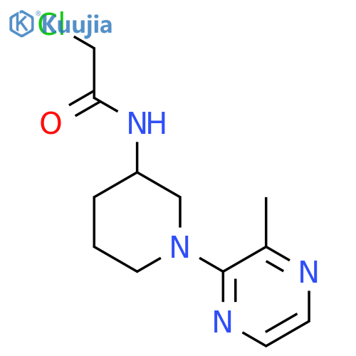 2-Chloro-N-(1-(3-methylpyrazin-2-yl)piperidin-3-yl)acetamide structure