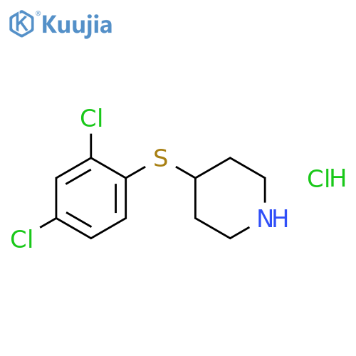 4-((2,4-Dichlorophenyl)thio)piperidine hydrochloride structure
