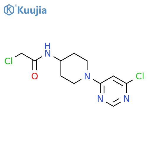 2-Chloro-N-(1-(6-chloropyrimidin-4-yl)piperidin-4-yl)acetamide structure