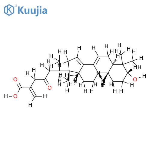 3alpha-hydroxymariessia-7,14,25(27)-trien-23-oxo-26-oic acid structure