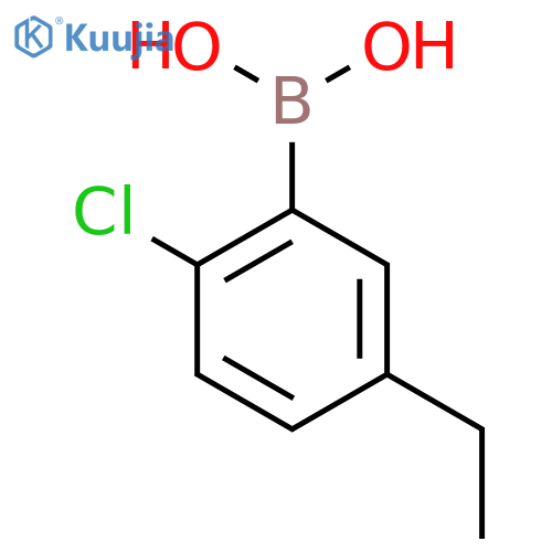 2-Chloro-5-ethylphenylboronic Acid structure
