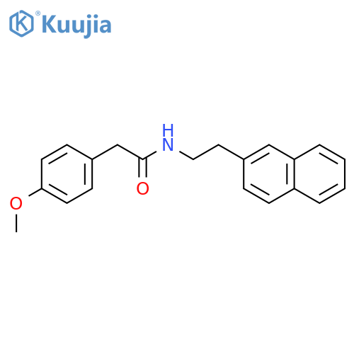 Benzeneacetamide, 4-methoxy-N-[2-(2-naphthalenyl)ethyl]- structure