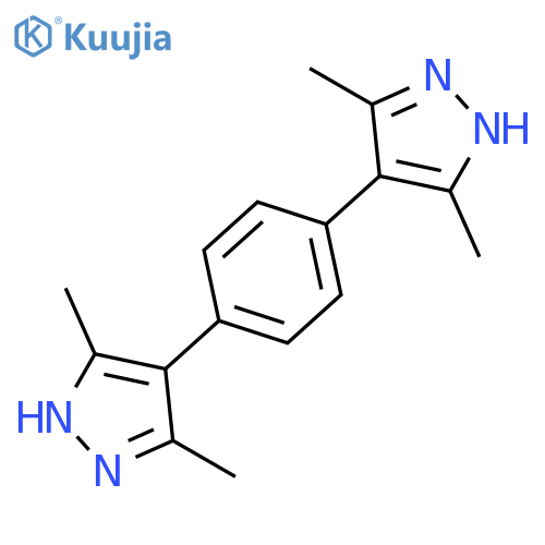 1H-Pyrazole, 4,4'-(1,4-phenylene)bis[3,5-dimethyl- structure