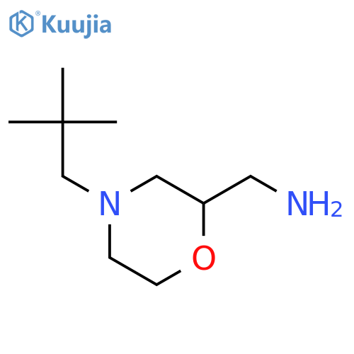 2-Morpholinemethanamine, 4-(2,2-dimethylpropyl)- structure