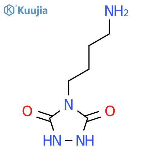 4-(4-Aminobutyl)-1,2,4-triazolidine-3,5-dione structure