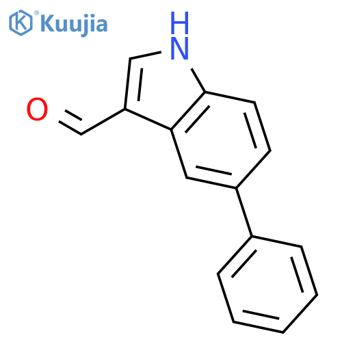 5-phenyl-1H-indole-3-carbaldehyde structure
