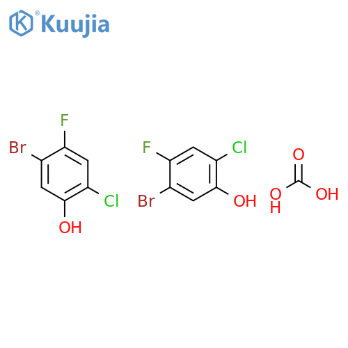 Phenol, 5-bromo-2-chloro-4-fluoro-, carbonate (2:1) structure