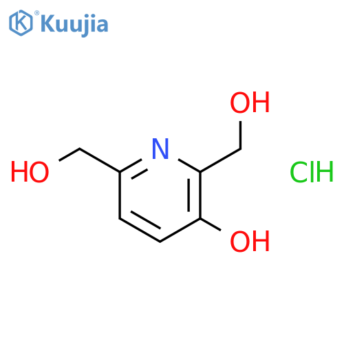 2,6-Pyridinedimethanol,3-hydroxy-, hydrochloride (1:1) structure