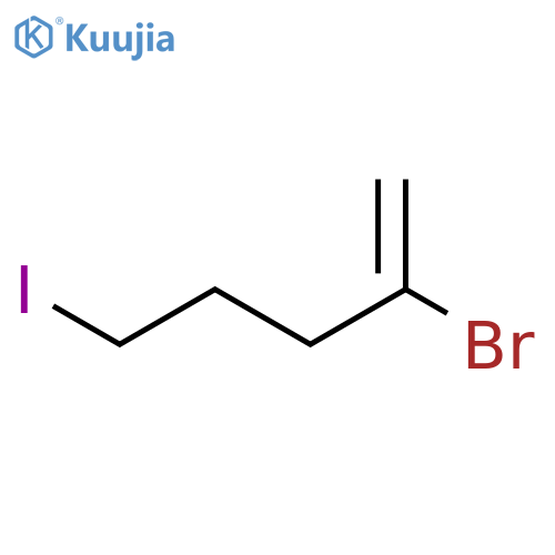 1-Pentene, 2-bromo-5-iodo- structure