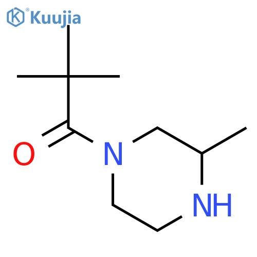 2,2-dimethyl-1-[(3s)-3-methyl-1-piperazinyl]-1-propanone structure