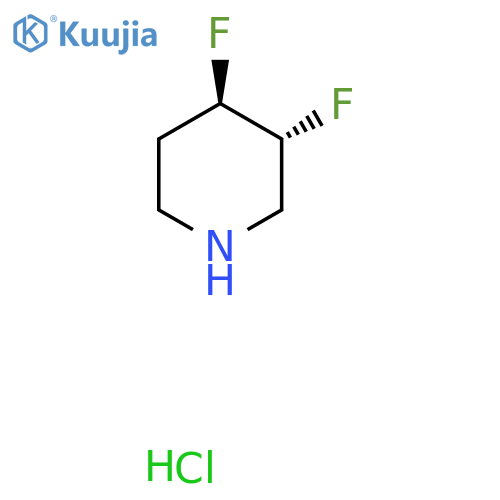 trans-3,4-Difluoropiperidine hydrochloride structure