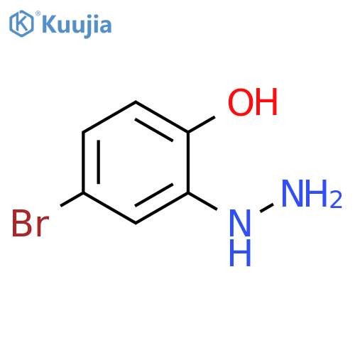 4-bromo-2-hydrazinylphenol structure
