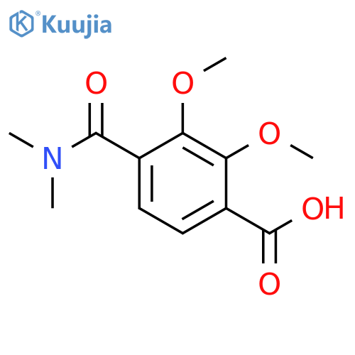 Benzoic acid, 4-[(dimethylamino)carbonyl]-2,3-dimethoxy- structure