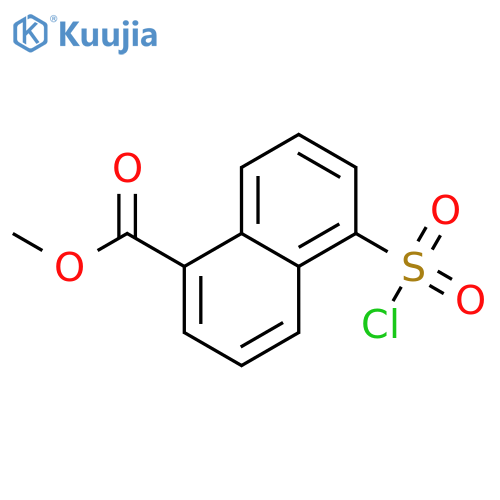 methyl 5-(chlorosulfonyl)naphthalene-1-carboxylate structure