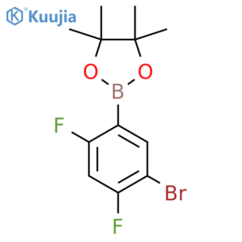 2,4-Difluoro-5-bromophenylboronic acid piancol ester structure