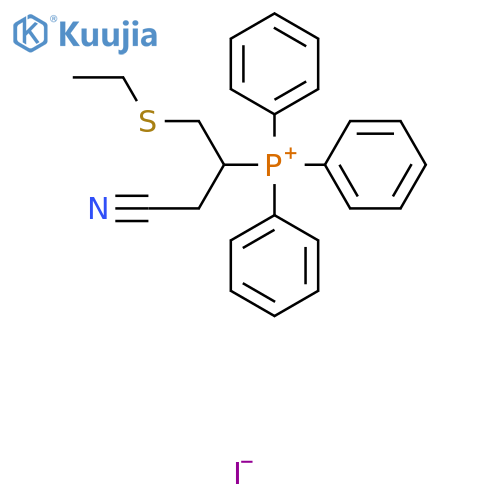 Phosphonium, [2-cyano-1-[(ethylthio)methyl]ethyl]triphenyl-, iodide structure