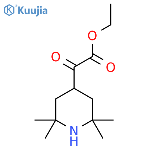 Ethyl 2-oxo-2-(2,2,6,6-tetramethylpiperidin-4-yl)acetate structure