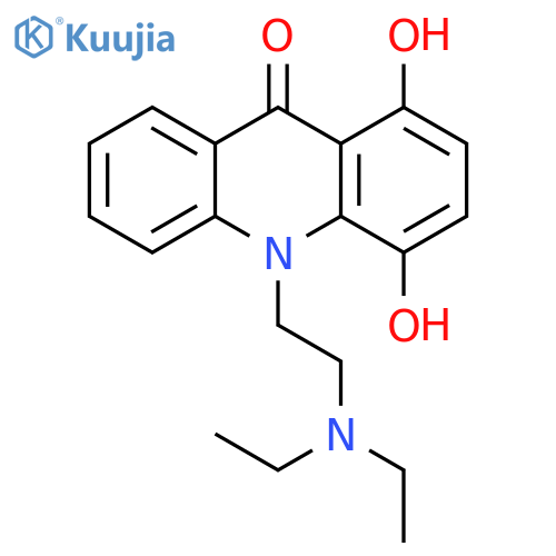 9(10H)-Acridinone,10-[2-(diethylamino)ethyl]-1,4-dihydroxy- structure