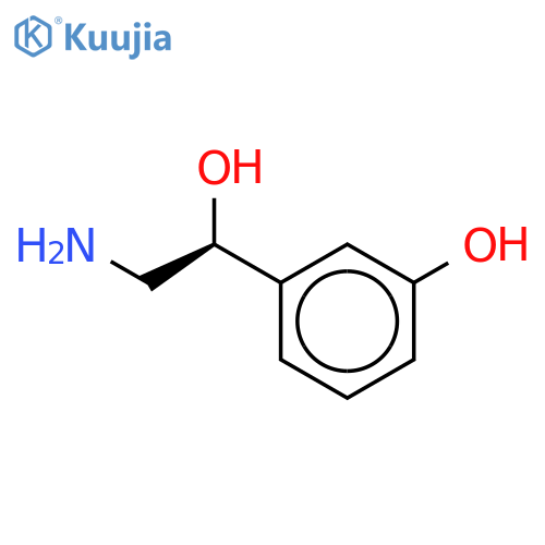 3-(1S)-2-amino-1-hydroxyethylphenol structure