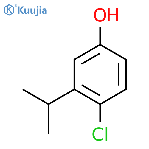 Phenol, 4-chloro-3-(1-methylethyl)- structure