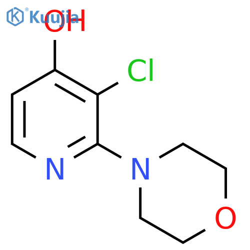 3-Chloro-2-(morpholin-4-yl)pyridin-4-ol structure