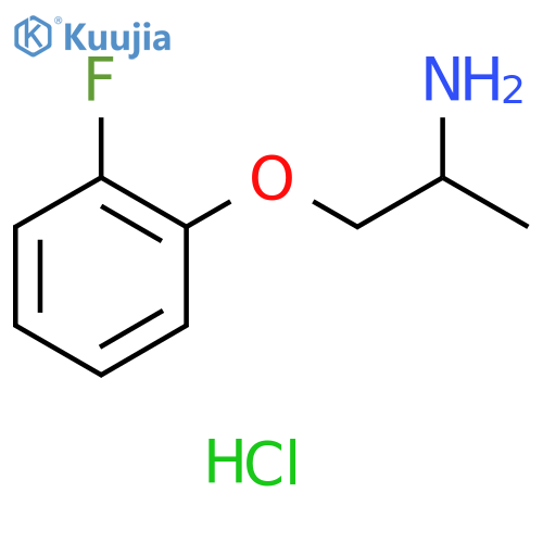 1-(2-fluorophenoxy)propan-2-amine hydrochloride structure