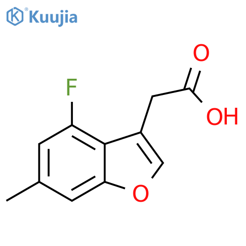 (4-Fluoro-6-methyl-benzofuran-3-yl)-acetic acid structure